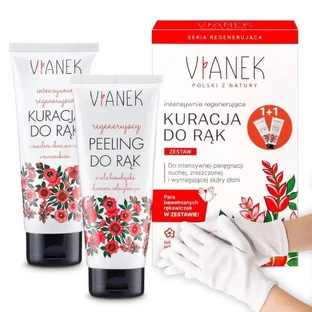 Vianek, Набір Інтенсивно регенеруючий догляд для рук 75 мл + пілінг 70 г