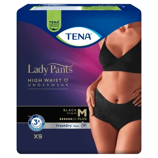Труси Tena Lady Pants Noir, поглинаючі труси, розмір M, 75-105 см, Plus, 9 штук