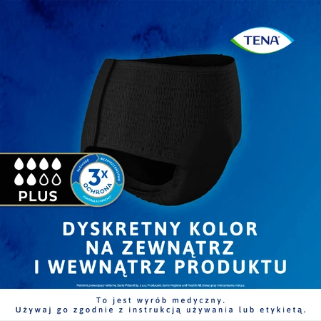 Труси Tena Lady Pants Noir, поглинаючі труси, розмір M, 75-105 см, Plus, 9 штук: ціни та характеристики