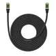 Baseus высокоскоростной сетевой кабель RJ45 кат. 8 40 Гбит/с 8 м в оплетке черный