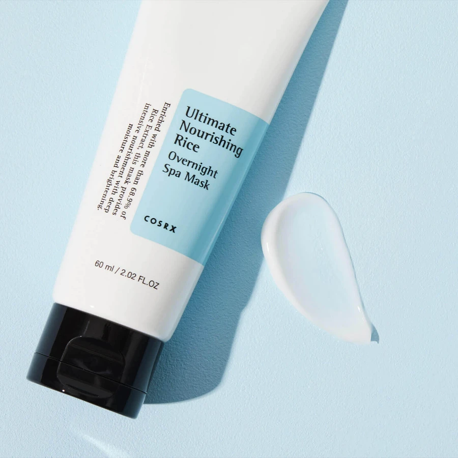 Cosrx Ultimate Nourishing Rice Overnight Spa Mask, живильна нічна маска для обличчя з екстрактом рису, 60 мл: ціни та характеристики