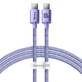 Кабель Baseus CAJY000701 USB-C - USB-C PD 100W 5A 480Mbps 1.2m - фиолетовый
