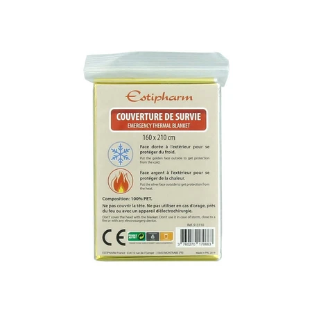 Одеяло Estipharm Survival Blanket 160 X 210 Hot/Cold: цены и характеристики
