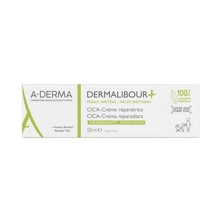 A-Derma Dermalibour+ CICA-крем реструктуризуючий очищаючий для подразненої шкіри 50мл: ціни та характеристики