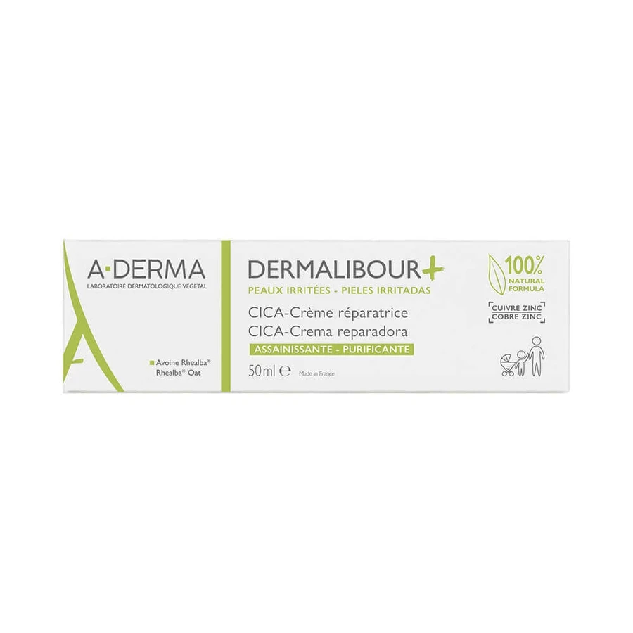 A-Derma Dermalibour+ CICA-крем реструктуризуючий очищаючий для подразненої шкіри 50мл: ціни та характеристики
