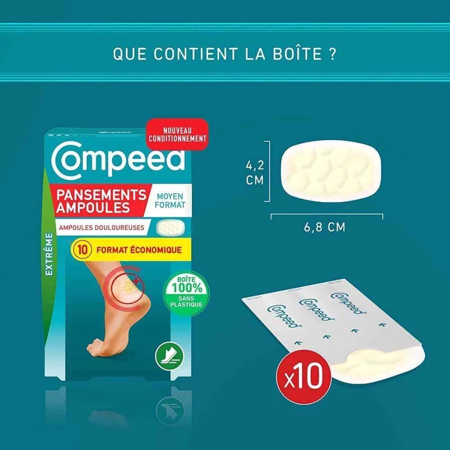 Повязки для мозолей Compeed Extreme среднего размера x10: цены и характеристики