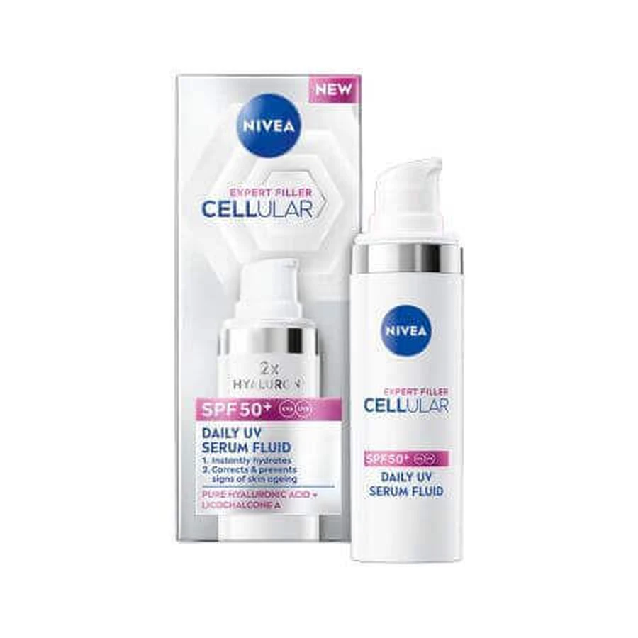 Сыворотка-флюид для лица с SPF50+ Cellular Expert Filler, 30 мл, Nivea: цены и характеристики