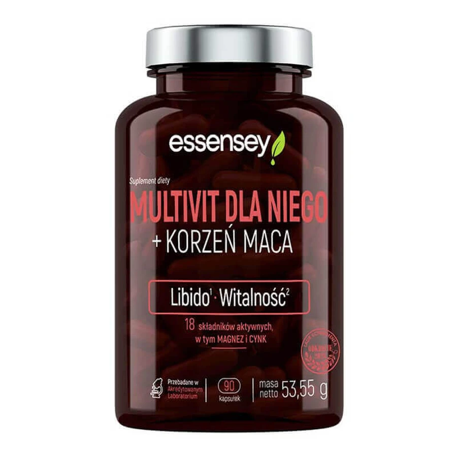 Essensey Multivit для нього + корінь маки, 90 капсул: ціни та характеристики