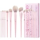 Набір пензлів для макіяжу Jessup Crystal Pink T495, 14 штук