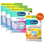 Набір Dr Beckmann Magic Leaves, миючі листочки, Квіткова свіжість, кольорові, 3 x 20 штук + очищувальні листочки, універсальні, Літній лимон, 20 штук безкоштовно: ціни та характеристики