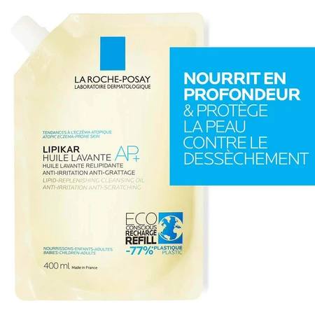 La Roche-Posay Lipikar Очищающее масло Relipidating Atopic Skin AP+ Eco-Refill 400 мл: цены и характеристики