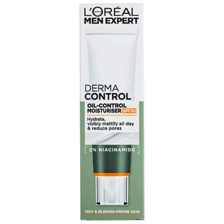 L'Oreal Men Expert Derma Control, увлажняющий крем, регулирующий избыток кожного сала, SPF 30, 40 мл: цены и характеристики