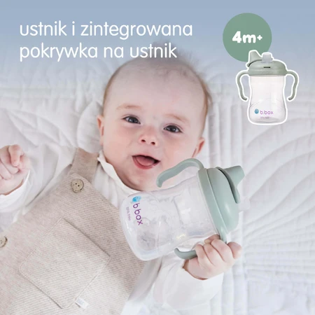 B.Box, чашка для навчання питтю, набір 4 в 1, шавлія, від 4 місяців, 240 мл: ціни та характеристики