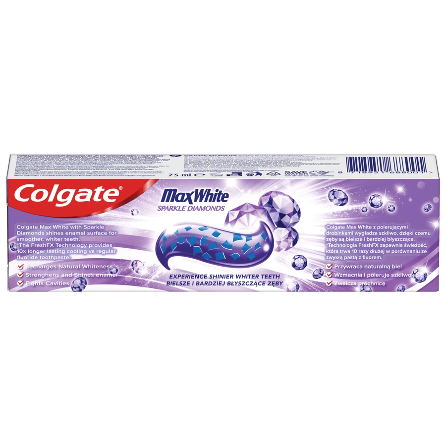 Зубна паста Colgate Max White Sparkle Diamonds, 75 мл: ціни та характеристики