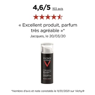 Vichy Чоловічий противтомний зволожуючий крем для обличчя та очей Hydra Mag C+ Sensitive Skin 50 мл