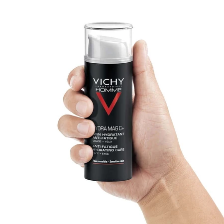 Vichy Чоловічий противтомний зволожуючий крем для обличчя та очей Hydra Mag C+ Sensitive Skin 50 мл: ціни та характеристики