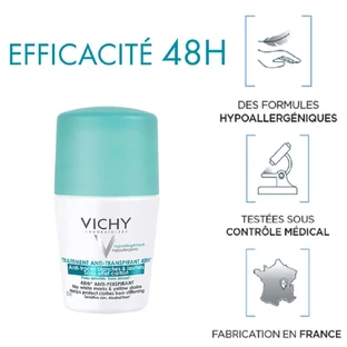 Vichy Дезодорант-антиперспирант ролл-он 2х50 мл