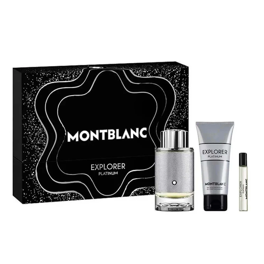 Mont Blanc Explorer Platinum Set Eau de Parfum, 100 мл + Eau de Parfum Miniature, 7,5 мл + Гель для душа, 100 мл: цены и характеристики