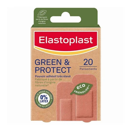 Elastoplast Green & Protect 0% латекс Дуже висока адгезивна здатність - 2 формати 20 пластирів: ціни та характеристики