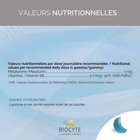 Biocyte Health Noctrim Forte Sommeil x60 gommine: цены и характеристики