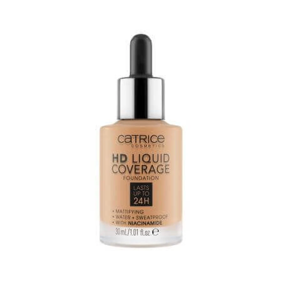 Foundation, 046 Camel Beige, HD Liquid Coverage Foundation, 30 мл, Catrice: цены и характеристики