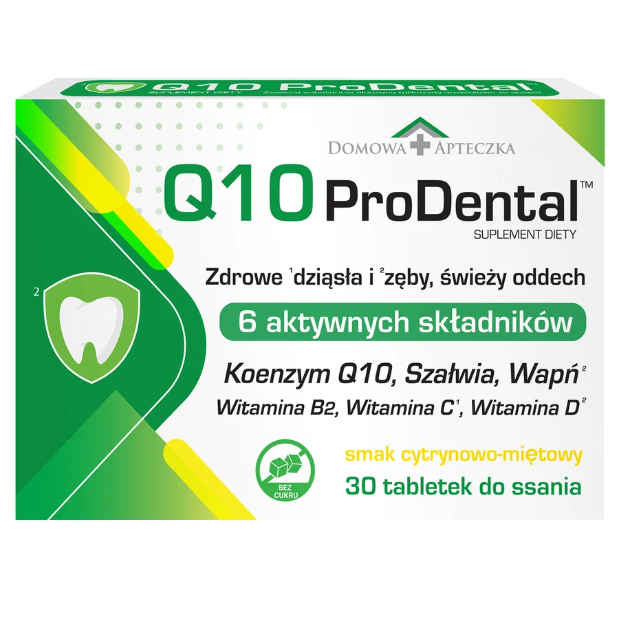 Q10 ProDental, лимонно-мятный вкус, 30 пастилок: цены и характеристики
