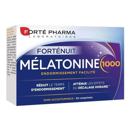 Forté Pharma Forté Night Melatonin 1000 Облегчение засыпания 30 таблеток: цены и характеристики