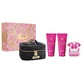 Versace Bright Crystal Absolu Set Eau de Parfum, 90 мл + Gel de duș, 100 мл + Loțiune de corp, 100 мл + Geantă cosmetică