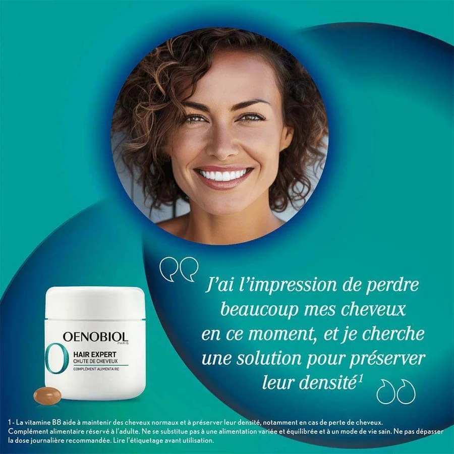 Oenobiol Hair Expert від випадіння волосся 2х60 таблеток: ціни та характеристики