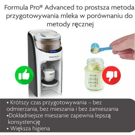 Baby Brezza Formula Pro Advanced, дозатор молока, белый и черный: цены и характеристики