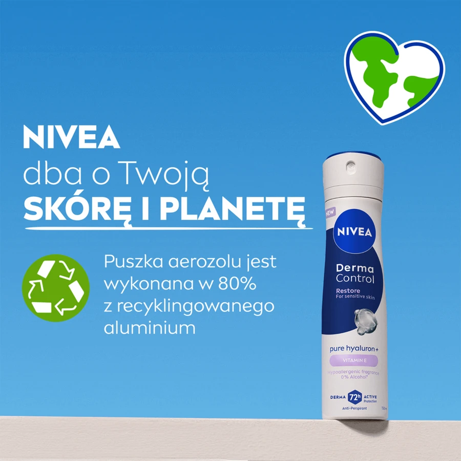 Nivea Derma Control Restore, антиперспирант, спрей, 150 мл: цены и характеристики