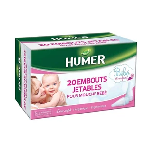 Humer Одноразовые насадки для детского назального аспиратора x20