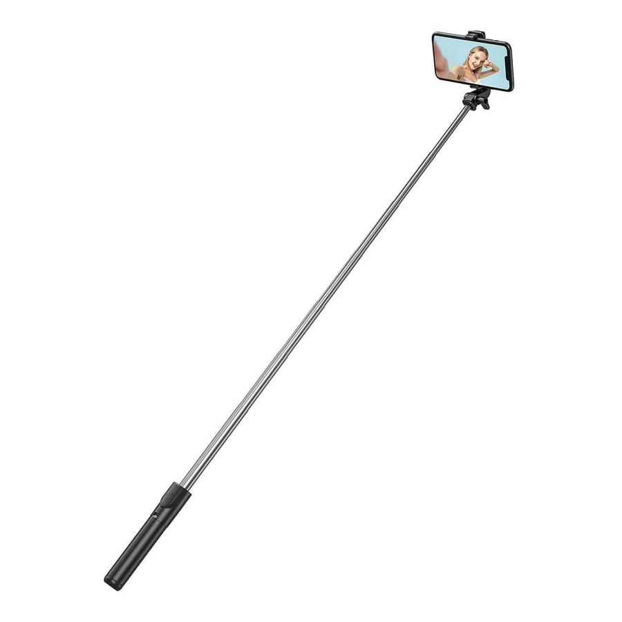 Телескопический штатив Selfie Stick WHS1Y 1 м с держателем для телефона - черный: цены и характеристики