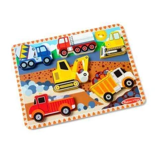 Дерев'яний пазл, 2 роки+, Будівельні інструменти, Melissa & Doug