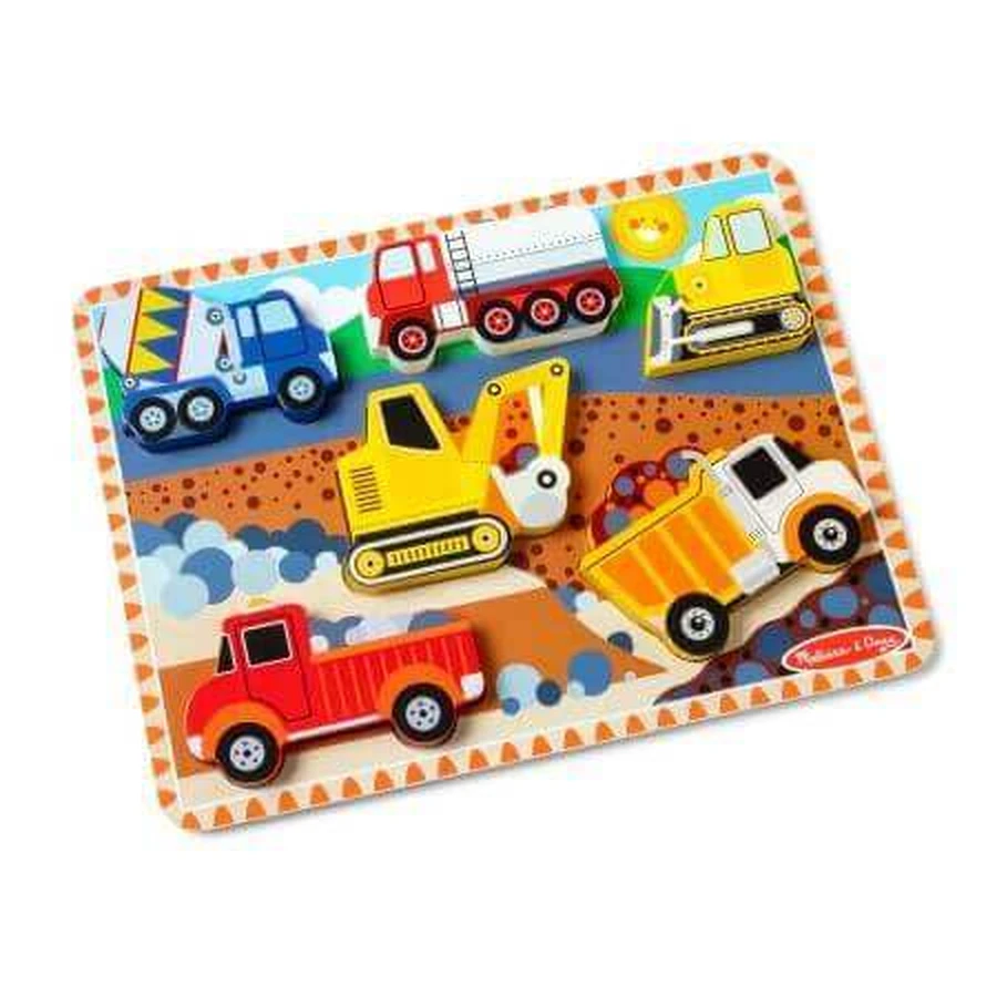Дерев'яний пазл, 2 роки+, Будівельні інструменти, Melissa & Doug: ціни та характеристики