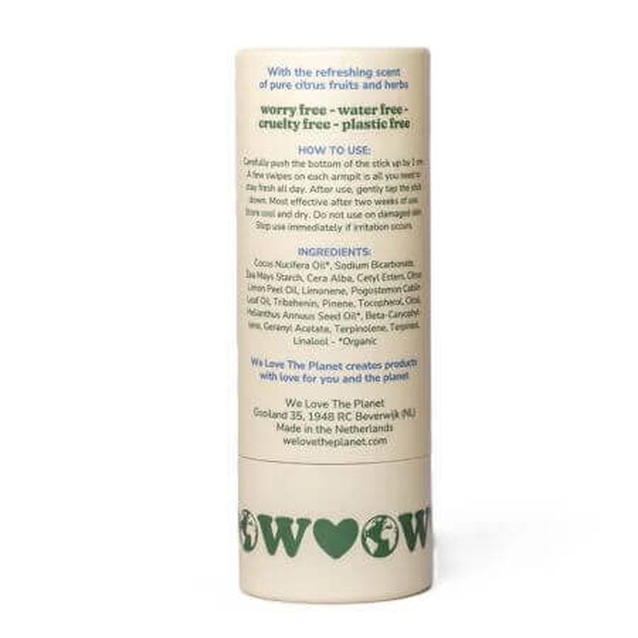 Дезодорант-стик Fresh Citrus, 40 г, We Love The Planet: цены и характеристики