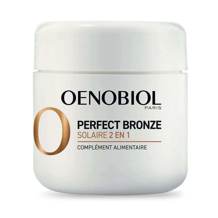 Oenobiol Perfect Bronze I Solari 2 в 1 автозагар і захист від сонця 30 вегетаріанських капсул: ціни та характеристики