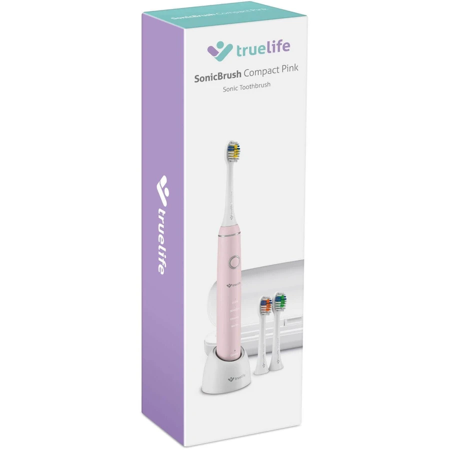 Компактна звукова зубна щітка TrueLife SonicBrush рожева: ціни та характеристики