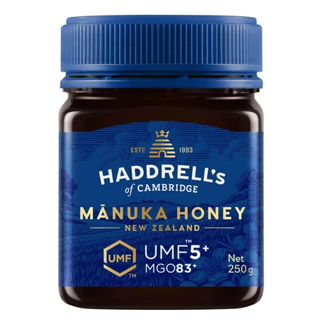 Мед Haddrell's, Manuka UMF 5+ MGO 83+, 250 г: ціни та характеристики