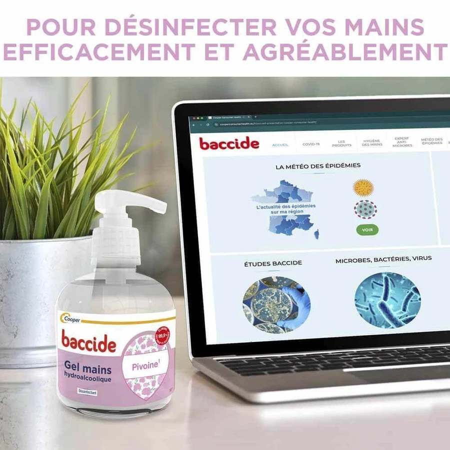 Дезінфікуючий гель для основної дезінфекції Hydroalcoolique Pivoine Peaux sensibles 300мл: ціни та характеристики