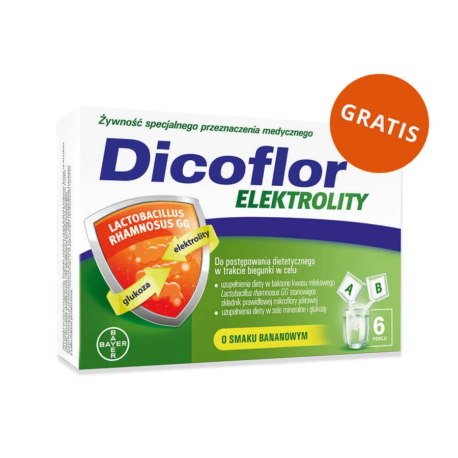 Дикофлор Форте (ранее Дикофлор 6), для детей с 3 лет и взрослых, 20 капсул + Электролиты, для детей и взрослых, со вкусом банана, 12 пакетиков бесплатно: цены и характеристики