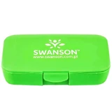Swanson Pill Box, кассета для ежедневного приема лекарств, 5-камерная, зеленая