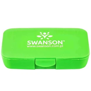 Swanson Pill Box, кассета для ежедневного приема лекарств, 5-камерная, зеленая