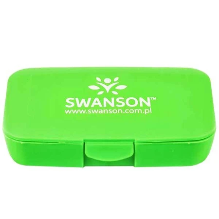 Swanson Pill Box, кассета для ежедневного приема лекарств, 5-камерная, зеленая: цены и характеристики