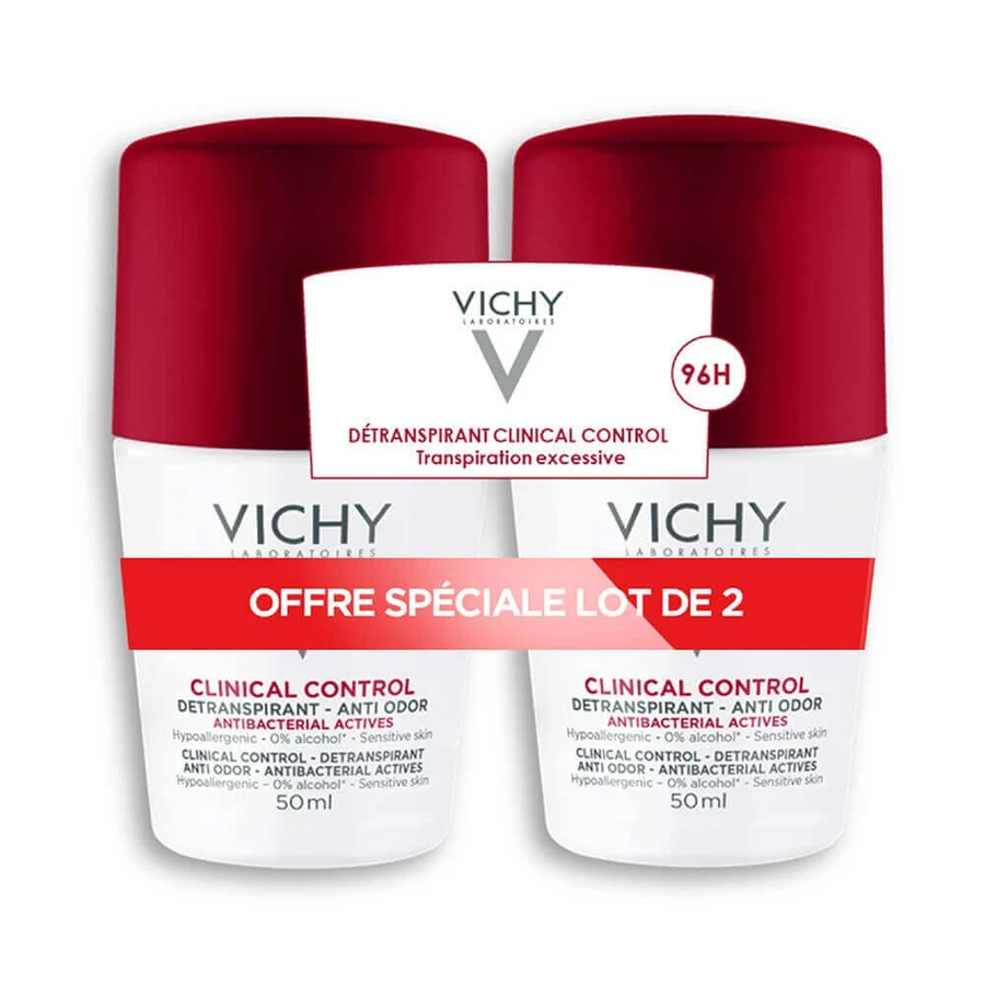 Антиперспирант Vichy Deodorants Clinical Control 96 H, роликовый, 2 шт. х 50 мл : цены и характеристики