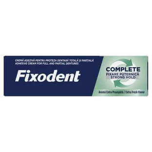 Complete Strong Hold Extra Fresh Complete Strong Hold Extra Fresh крем адгезивный для зубных протезов, 47 г, Fixodent