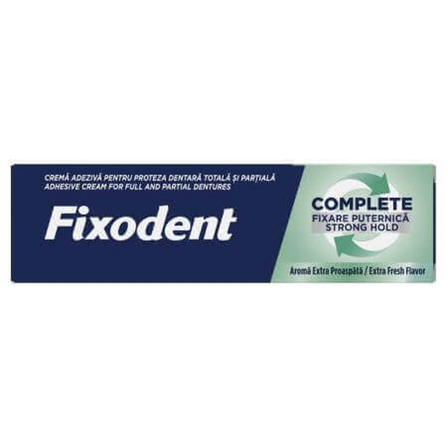 Complete Strong Hold Extra Fresh Complete Strong Hold Extra Fresh крем адгезивный для зубных протезов, 47 г, Fixodent: цены и характеристики