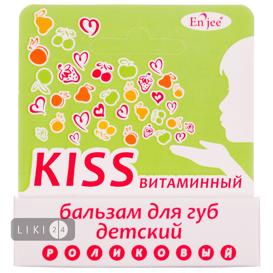 Бальзам для губ Enjee Kiss Вітамінний дитячий роликовий 6 мл: ціни та характеристики