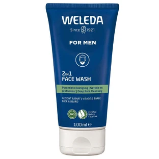 Weleda Мужской очищающий гель 2 в 1 для лица и бороды 100 мл