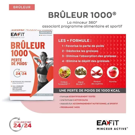 Сжигатели веса Eafit 1000 день-ночь 60 таблеток: цены и характеристики